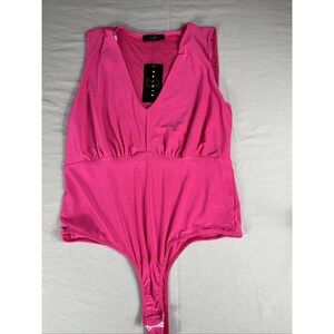 Saints 21 Bodysuit Womens Size Extra Large Hot Pink Sleeveless New With Tags